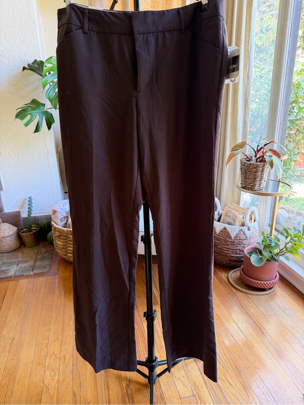 Mossimo Men's Straight-Leg Dress Pants — Dark Brown